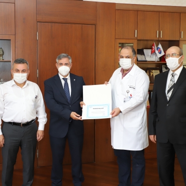 SANKO ÜNİVERSİTESİ HASTANESİ’NE SGK’DAN TEŞEKKÜR BELGESİ